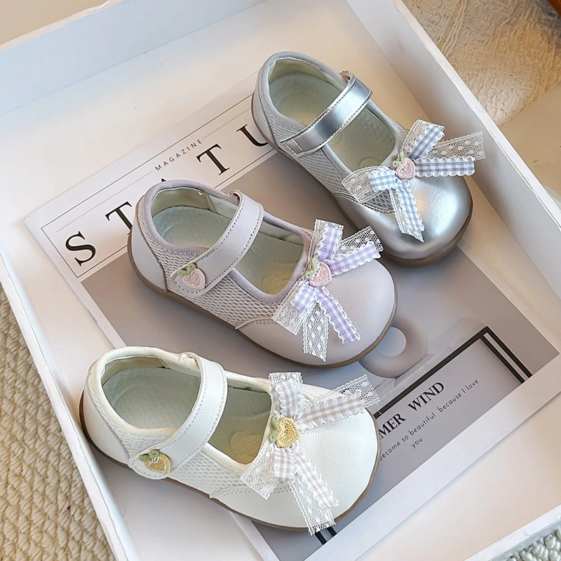 

Spring Autumn Baby Girls Casual Shoes Breathable Mesh Children Sports Shoes Infant Bow Non Slip Soft Soled Toddler Kids Shoes