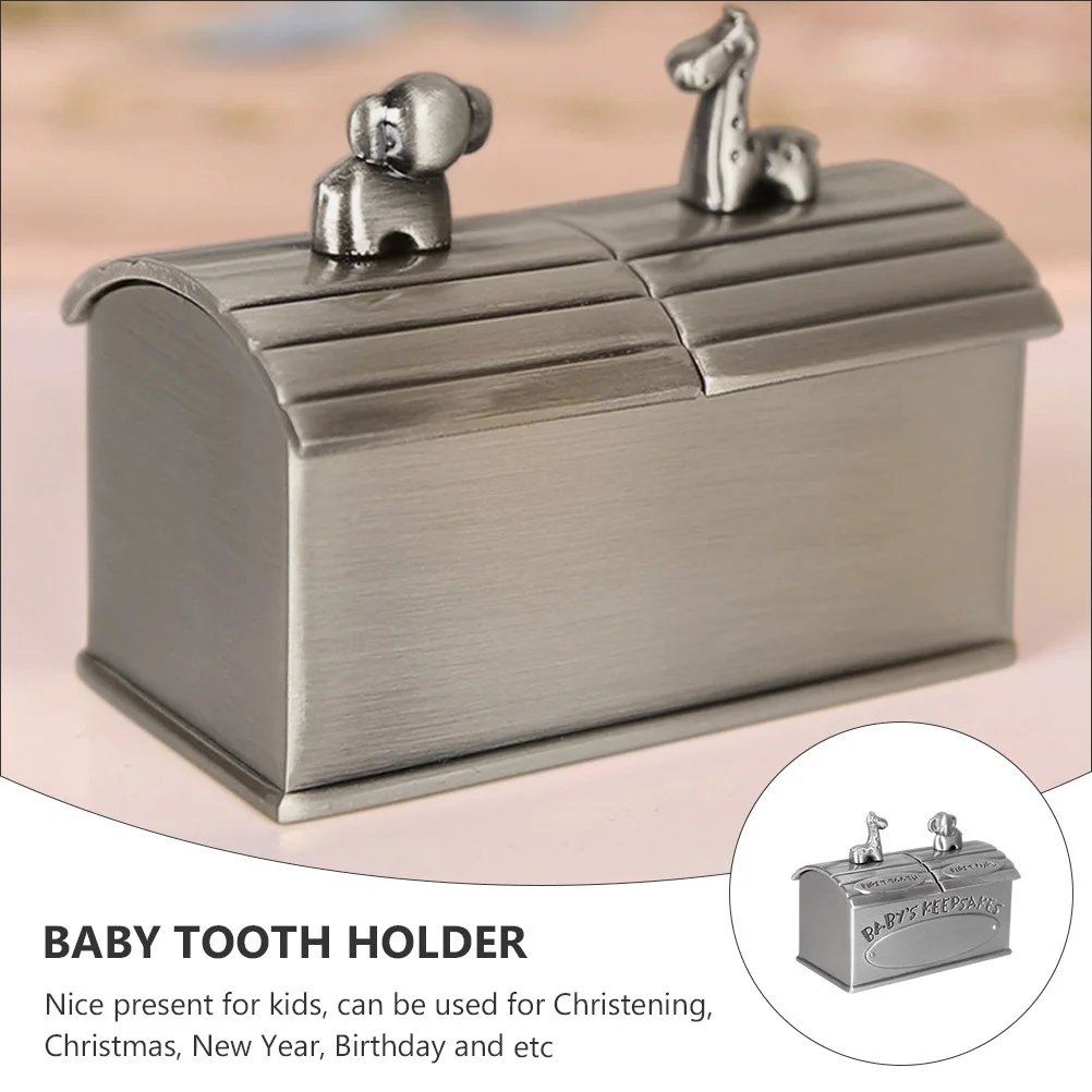 

Baby Keepsake Organizer Durable Smooth Surface Baby Tooth Box Compact Design Tooth Storage Case Souvenir Keepsake Organizer