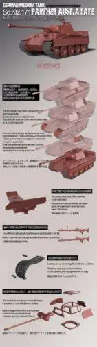 Meng Model 1/35 TS-035 German Medium Tank Sd.Kfz.171 Panther Ausf.A Late Model Kit