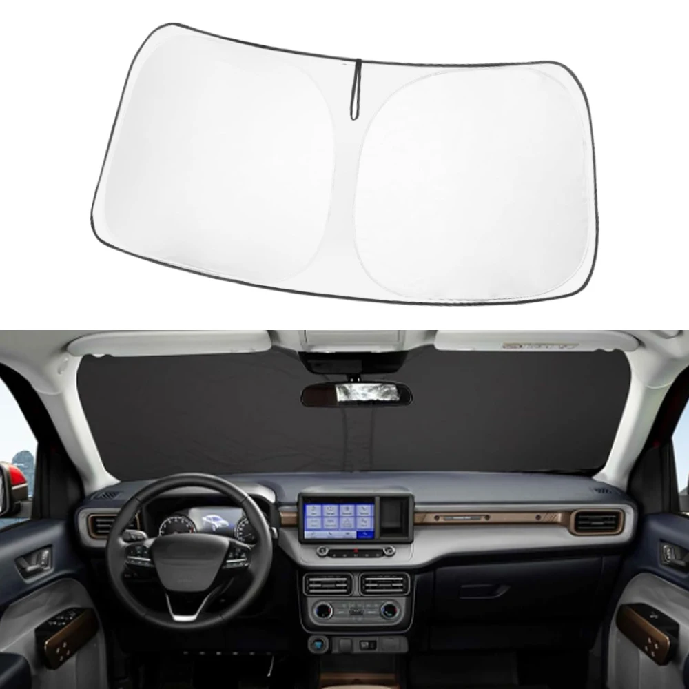 

Car Styling Front Windshield Sun Shade Visor Foldable Sunshade Protector for Ford Maverick Hybrid XL XLT Lariat Truck 2022-2024