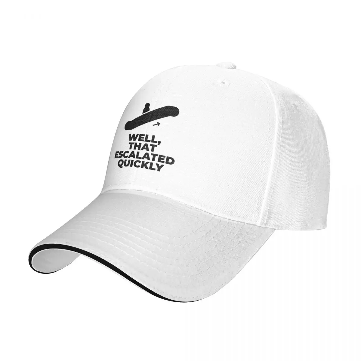 

Well, that escalated quickly Cap Baseball Cap luxury brand hat man Women's