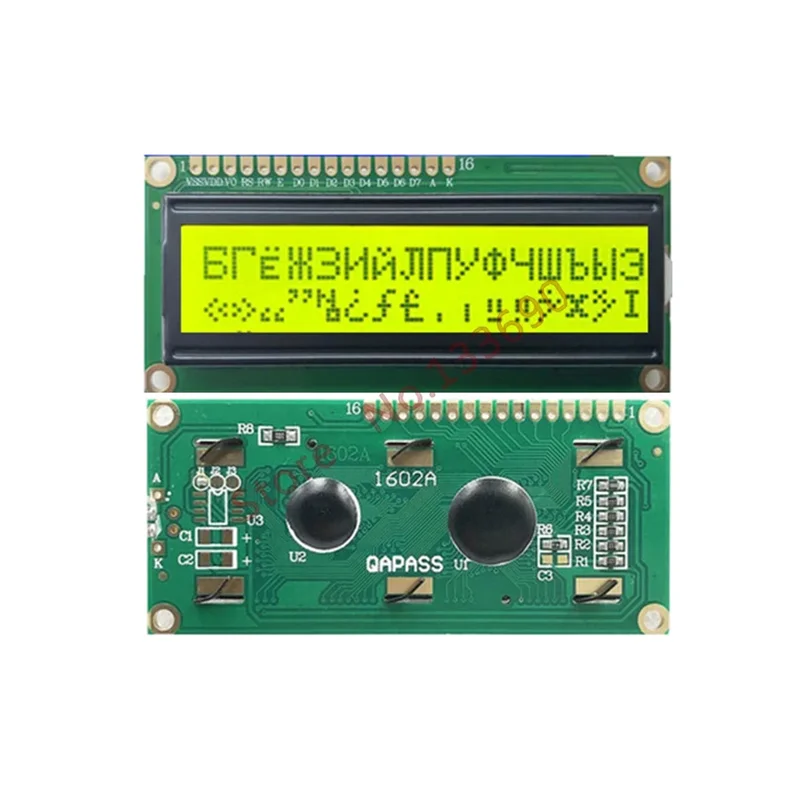 1PCS LCD1602 1602A Module Grey /Blue/Green Screen LCD IIC/I2C 16x2 Cyrillic Russian English Character Display Module 1602 5V