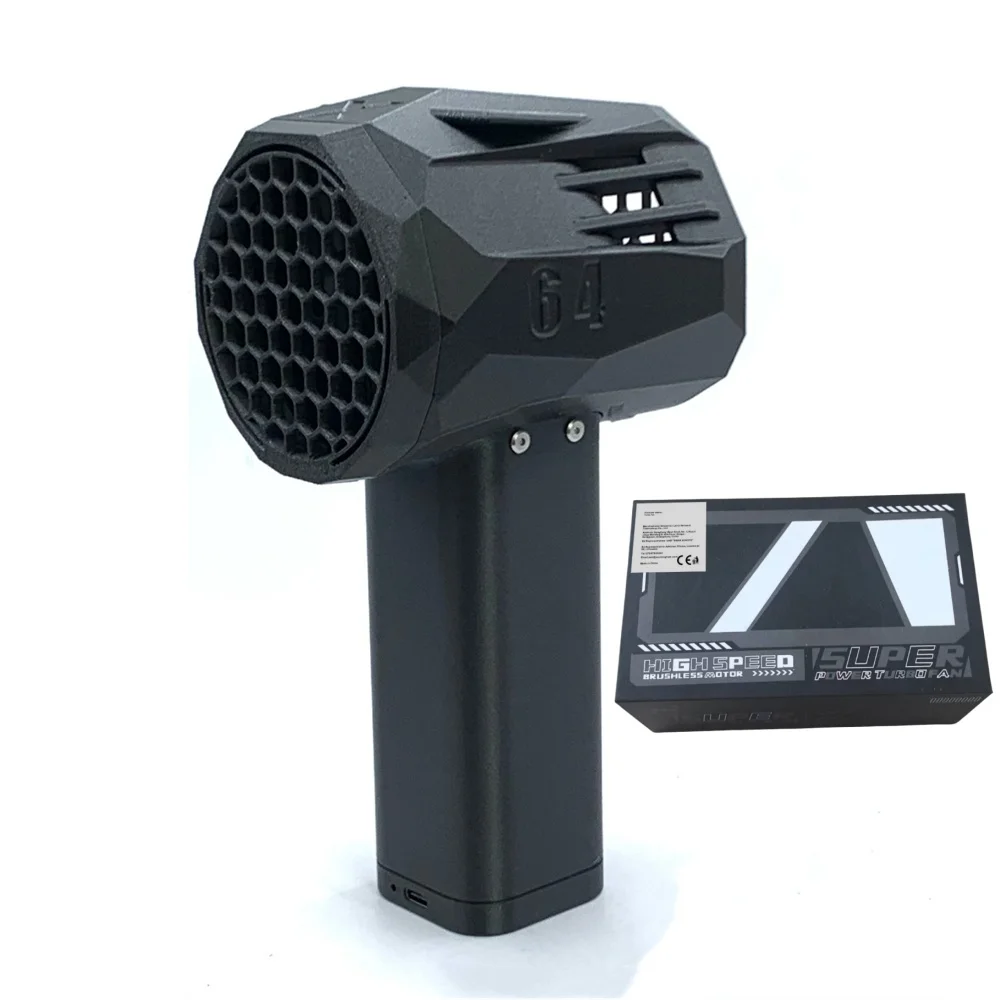 

X64 Car Violent Blower Handheld Turbo Jet Fan Brushless Motor High Power Duct Fan,Mini Turbo Fan Thrust 1400G Wind Speed 240km/h