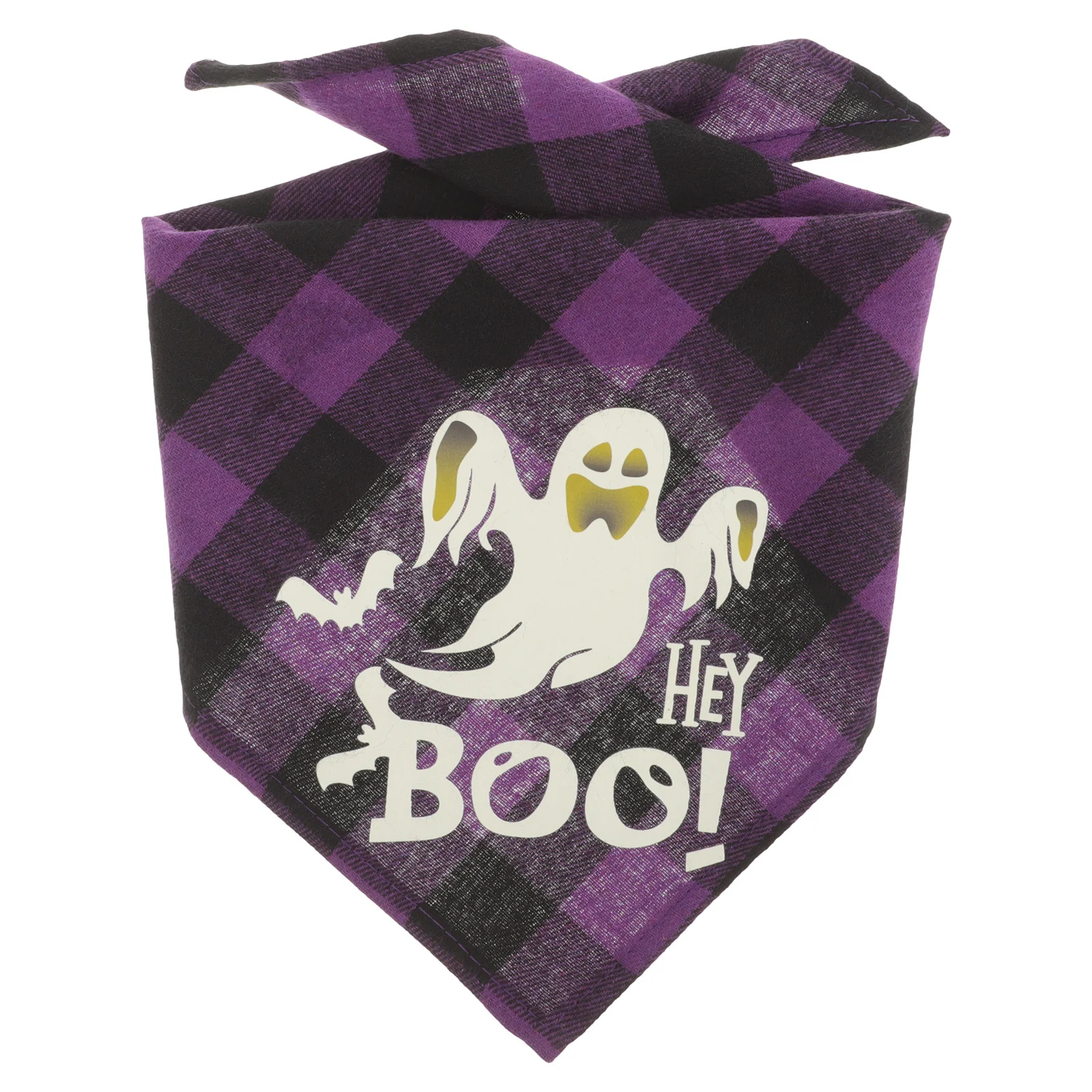 

Luminous Pet Scarf Cute Bandana Dog Triangle Scarfs Adjustable Bandanas Halloween Supplies Cotton Polyester