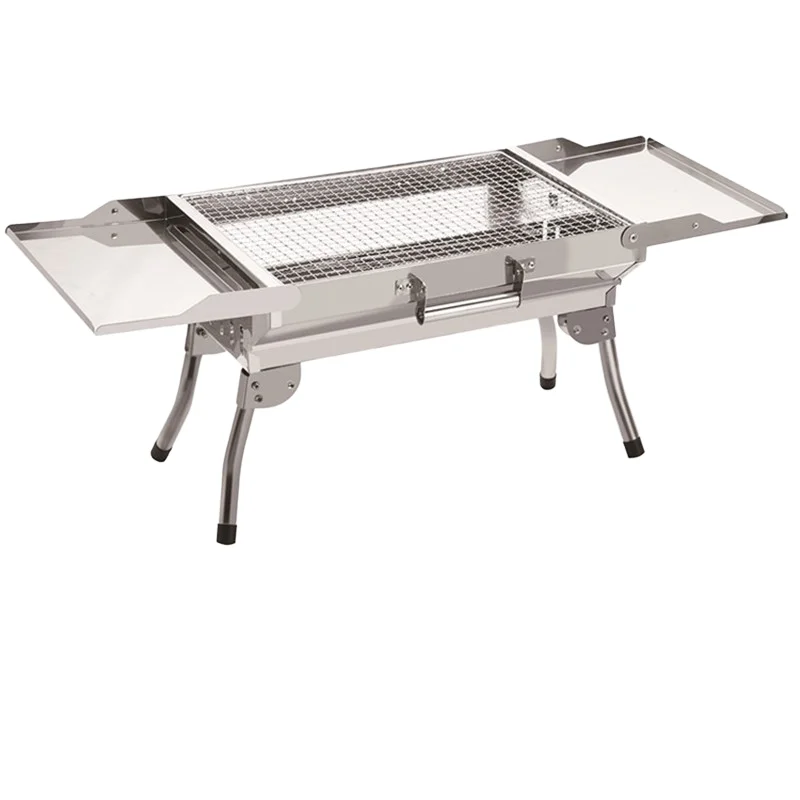 

-FAVOUR Portable Mini Foldable Grill Outdoor Charcoal Grill Picnic BBQ Made Durable Stainless Steel Iron Manual Application