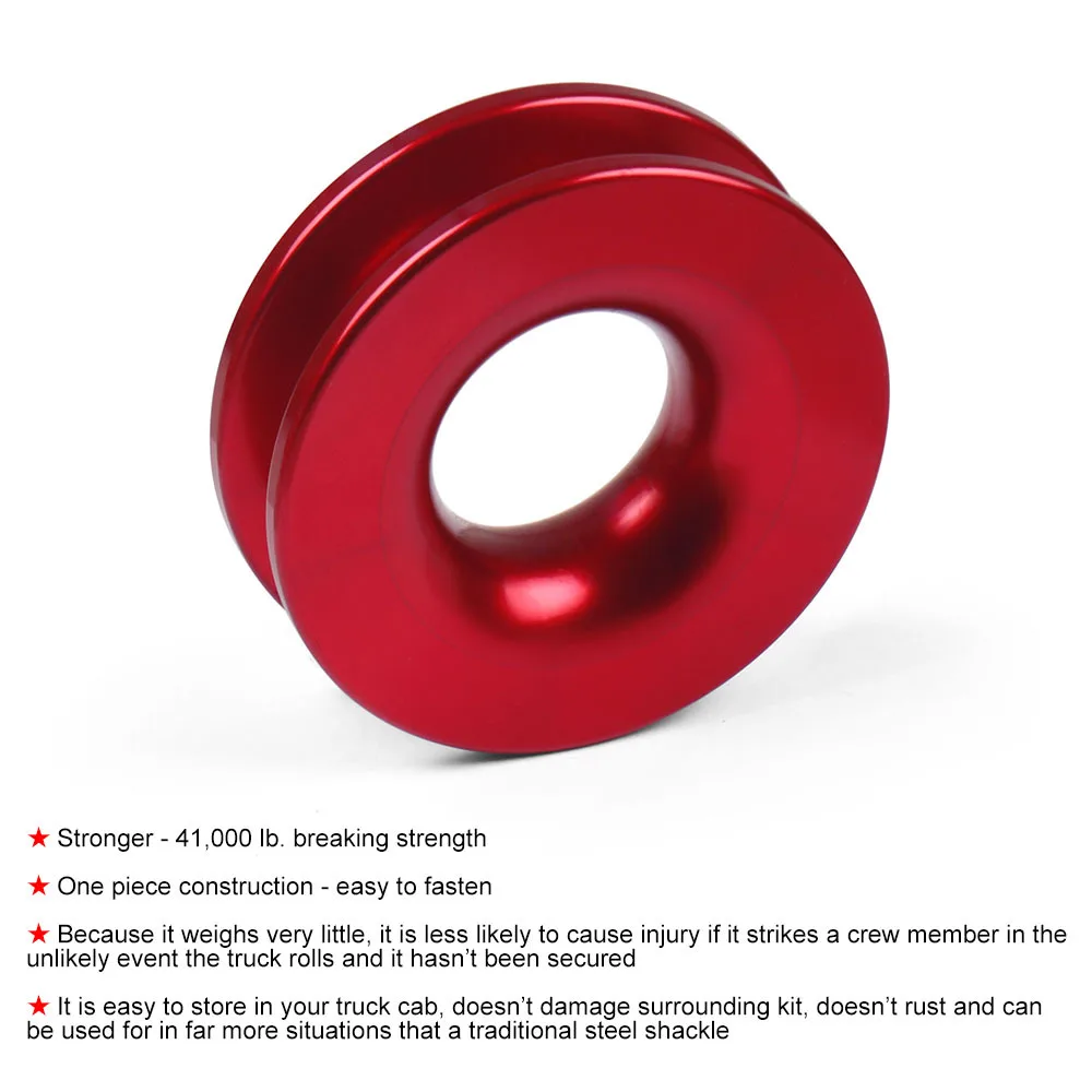 Snatch Ring, Recovery Ring For Off Road ATV UTV SUV Truck Vehicle Soft Shackle Recovery 41000lbs