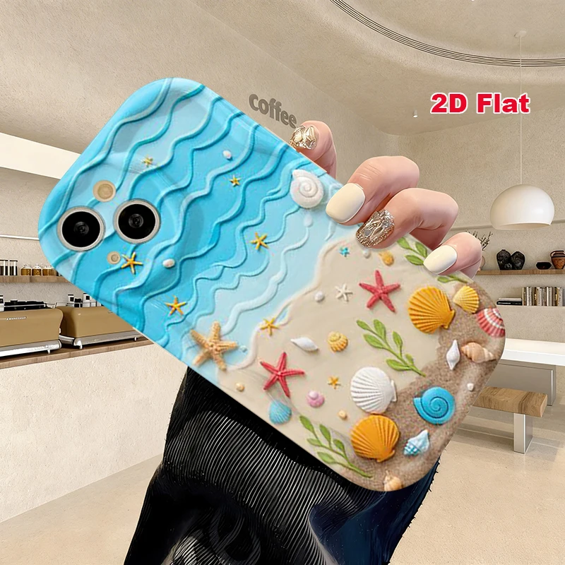 2D Flat Soft Silicone Phone Case For iPhone 17 Pro Max 16 18 Pro 13 11 15 14 Plus 12 17 16E 17Promax Shockproof Transparent Funda Cover