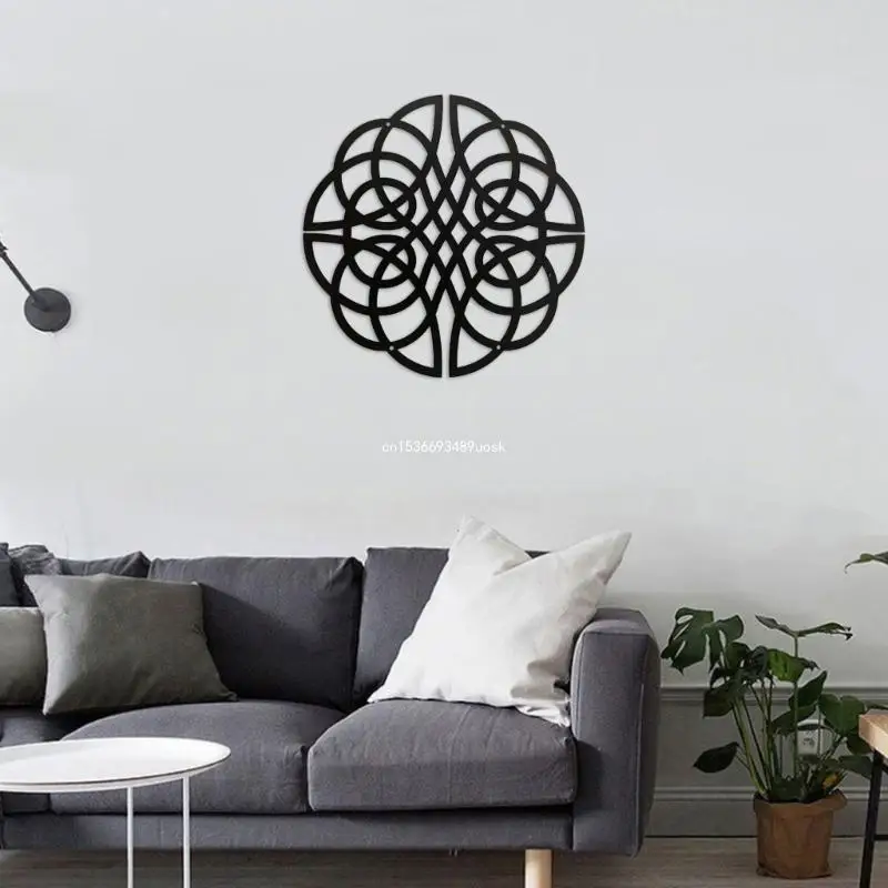 Металлический круглый CelticKnot Wall Art Минималистский художественный современный подвесной настенный декор