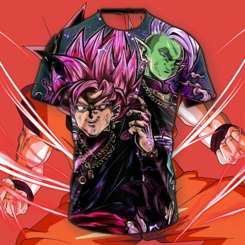 

Новые футболки Dragon Ball Z DBZ, мужские летние футболки с 3D принтом японского аниме, граффити, мужская футболка с короткими рукавами Y2k