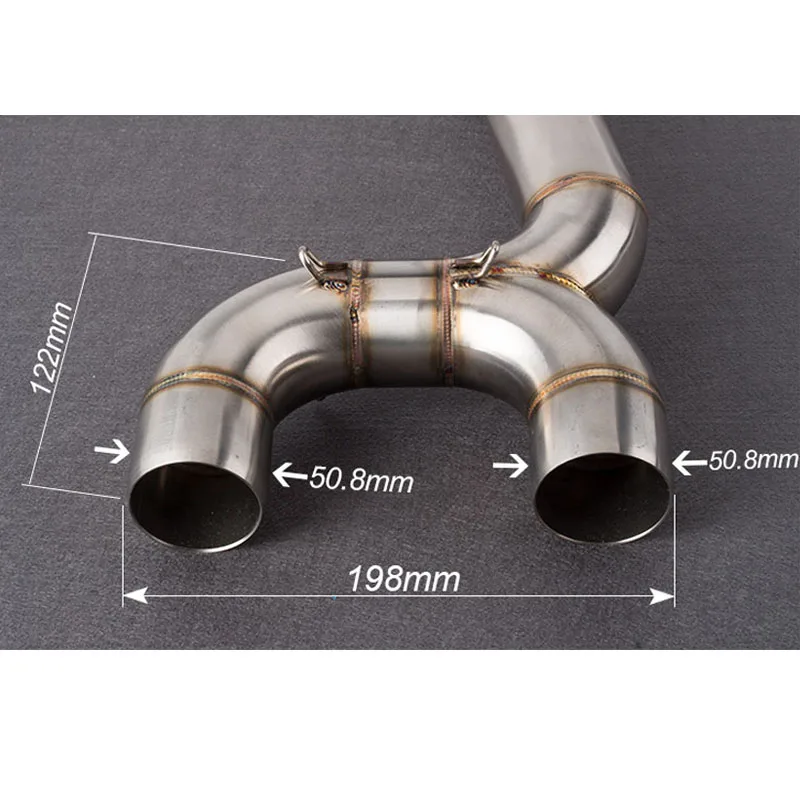 For Yamaha FZ6 FZ6N S2 FZ6S Fazer 600 Exhaust Motorcycle Carbon Fiber Exhaust Muffler Middle Pipe Full Systems 2004-2011