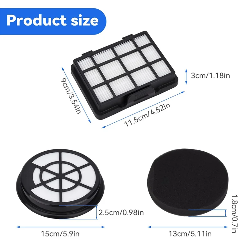 B84B-For  Series 2 Vacuum Cleaner BGC05A220A,BGC05A320,BGS05AAA2/01,BGS05A220/02 Hepa Filter Motor Protection Filter