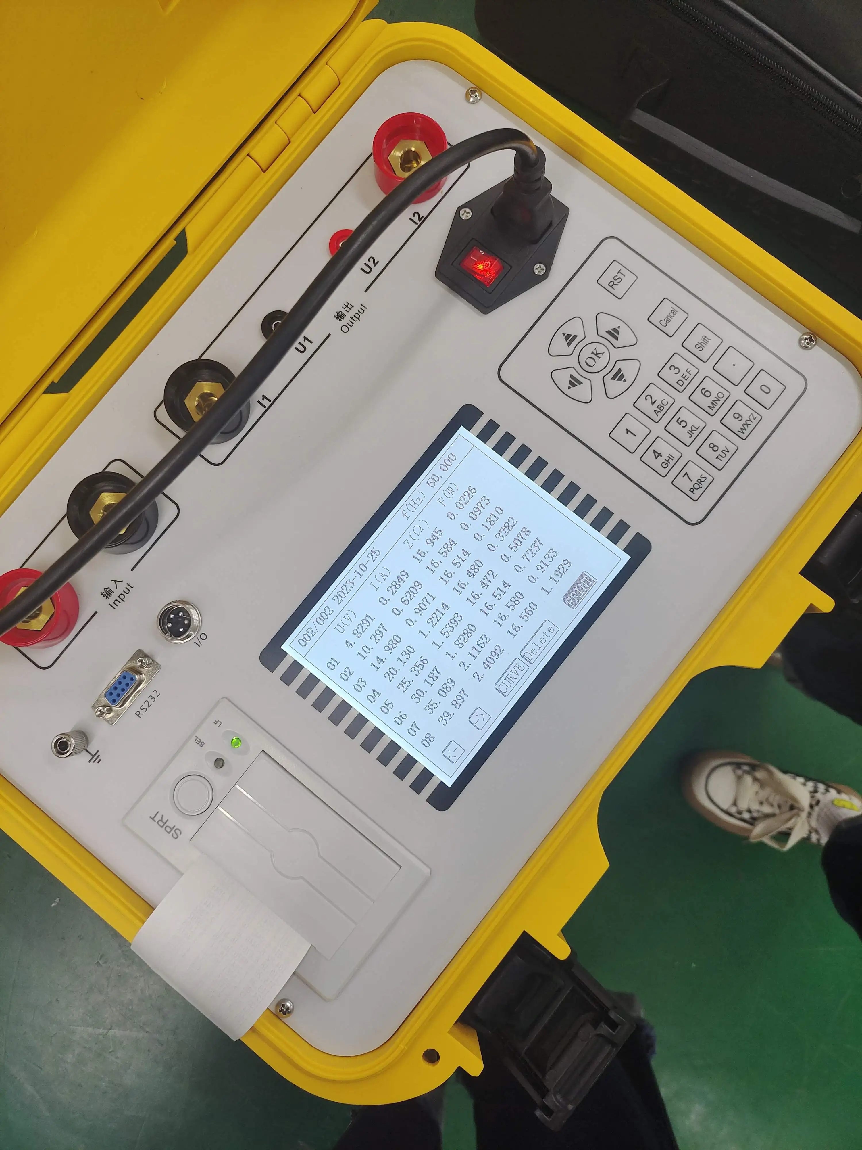 Generator Rotor AC Impedanz Tester Elektrische Rotor Wicklung Messung