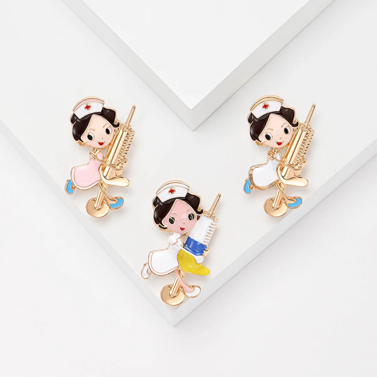 Cute Nurse Holding …