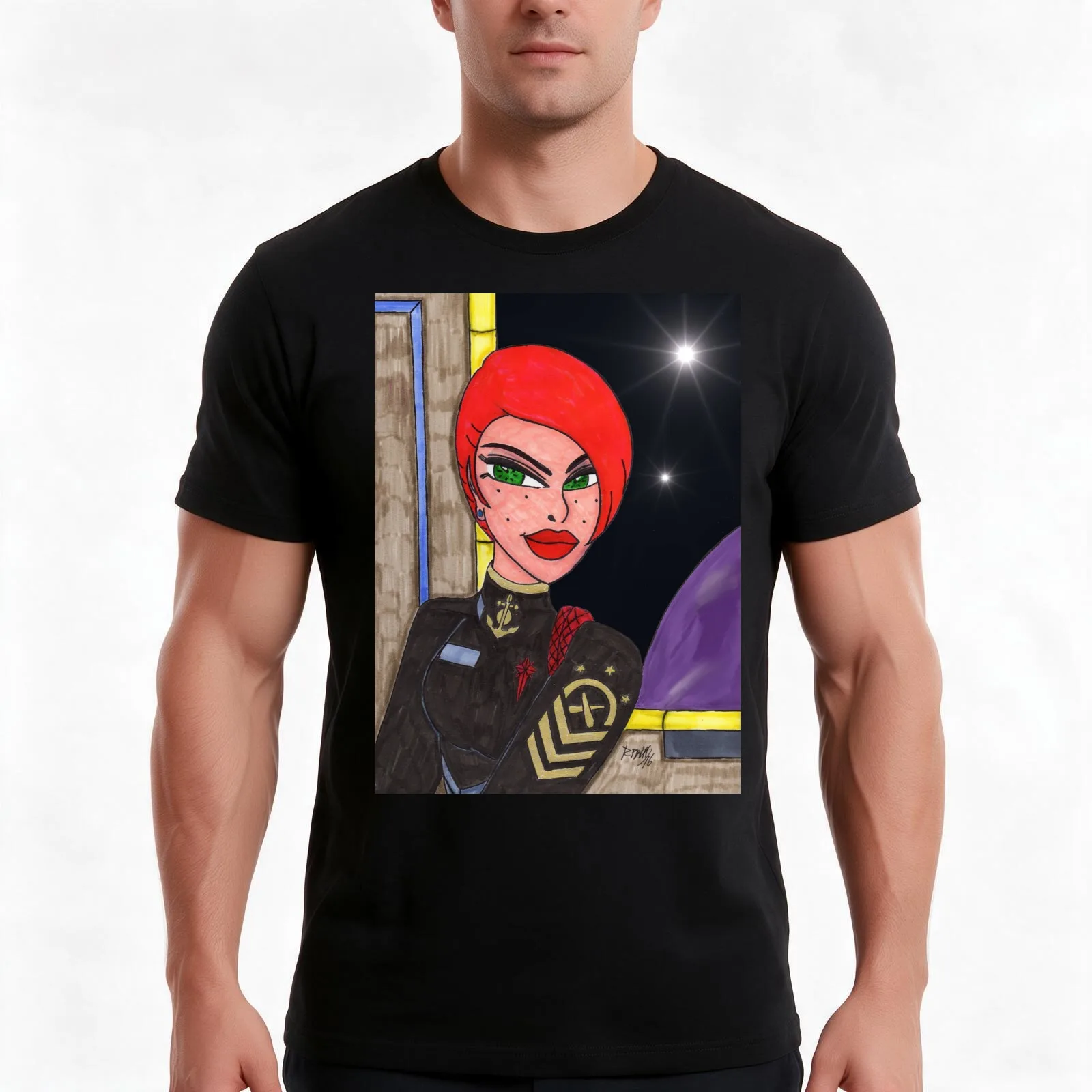 Chief of the Boat T-Shirt, Summer Casual Cotton Tee, Oversized Streetwear Tops, Vintage Graphic Print, Loose Fit Short Sleeve