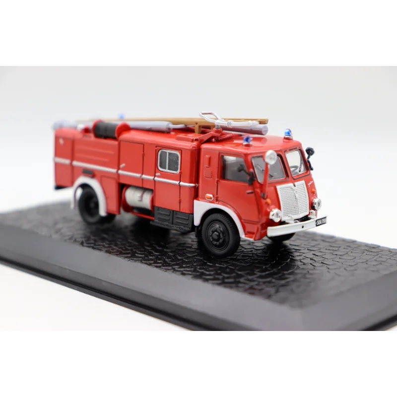 Diecast 1/72 escala Jelcz 003 Star 25 motor de bomberos coche en miniatura de aleación juguete coleccionable regalo adorno de exhibición de recuerdo