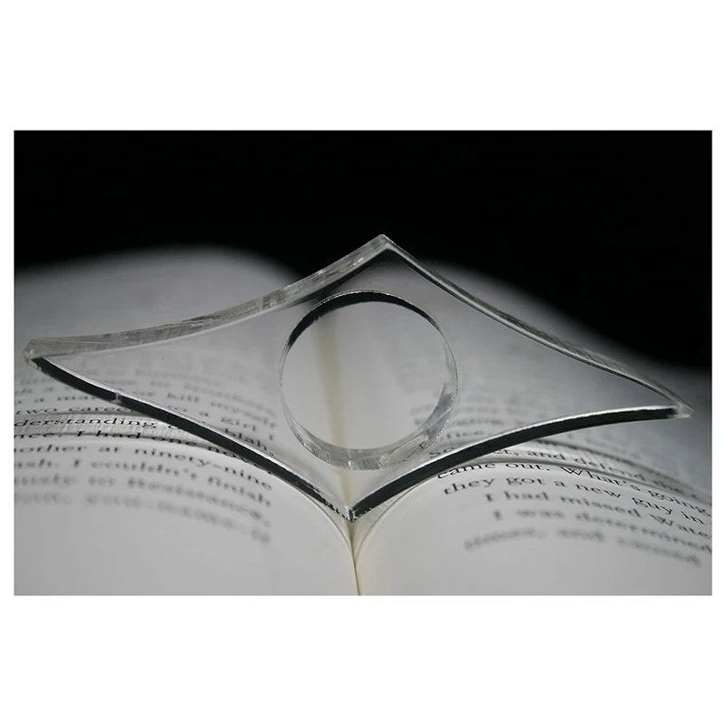 Clear Page Spreader Thumb Ring Page Holder - Transparent Thumb Bookmark - Reading Accessories