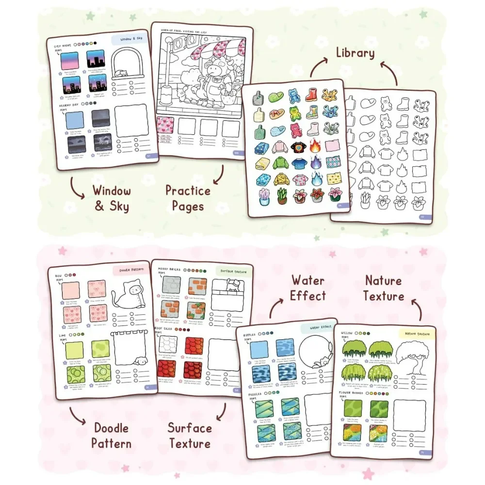 Coloring Book for Kids - How to Draw Patterns: Easy and Fun Step-by-Step Guide for Unique Creations, Developing Painting Skills