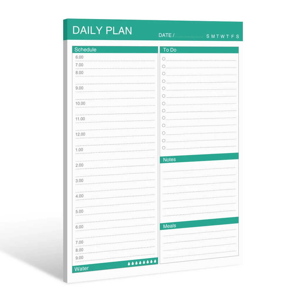 To-Do List Notebook - Daily Planner Notebook, Magnetic Refrigerator Sticker, No Date 52 Pages, 5.6" X 8.5"