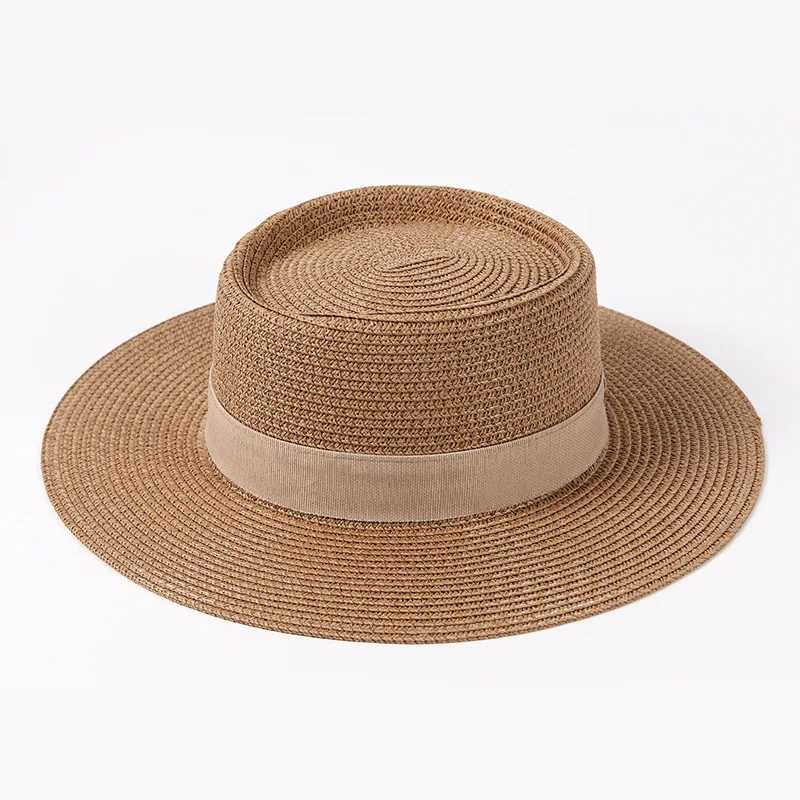 

Summer Hats For Women Men Straw Top Hat Outdoor Travel Sunscreen Breathable Simple Panama Cap Sunhat Sunshade Ladies Hats