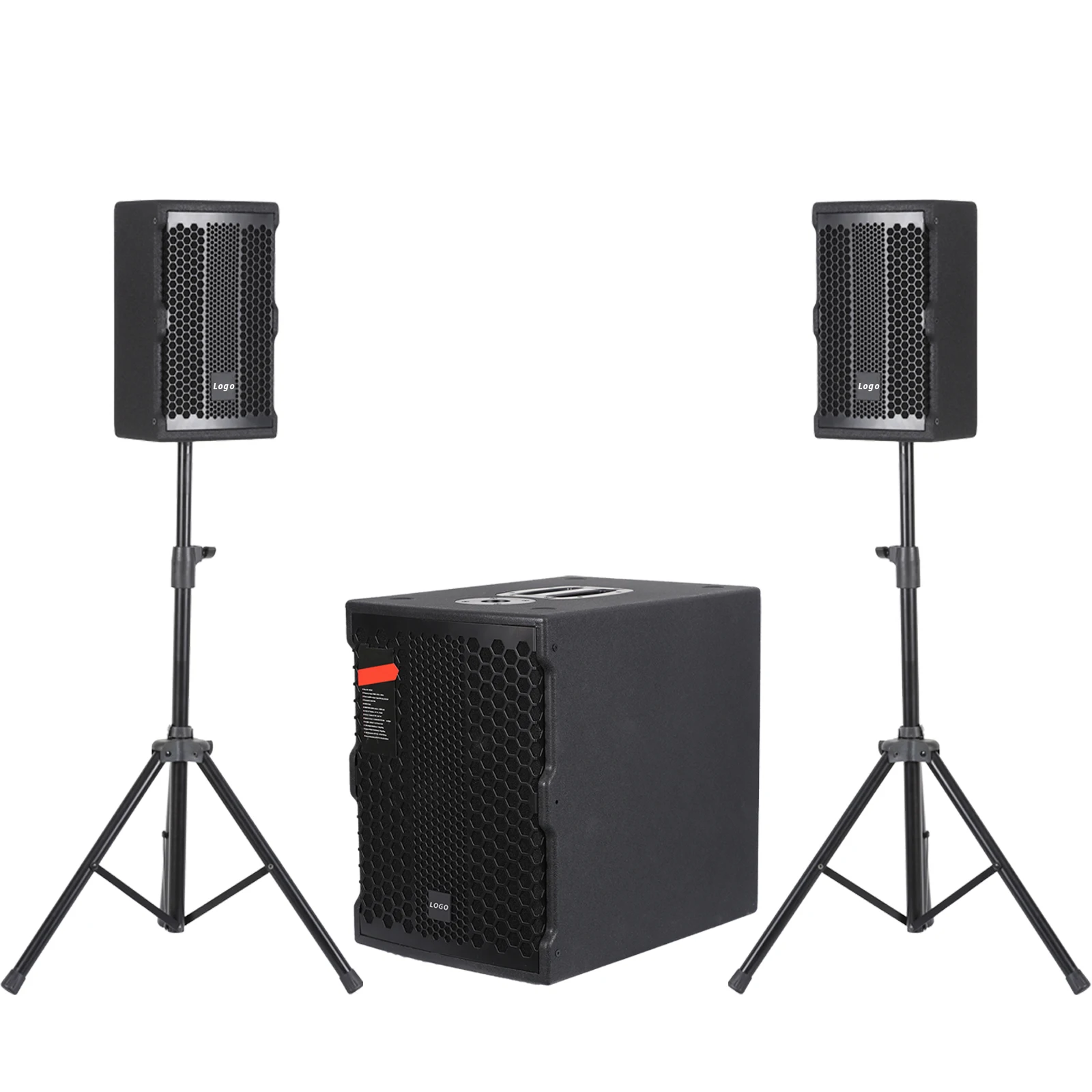 

6.5 Inch DASN B14 4000W Peak Double Audio Dj Party Stage Indoor Outdoor Active ProColumn Speaker 12 Inch Subwoofer PA System