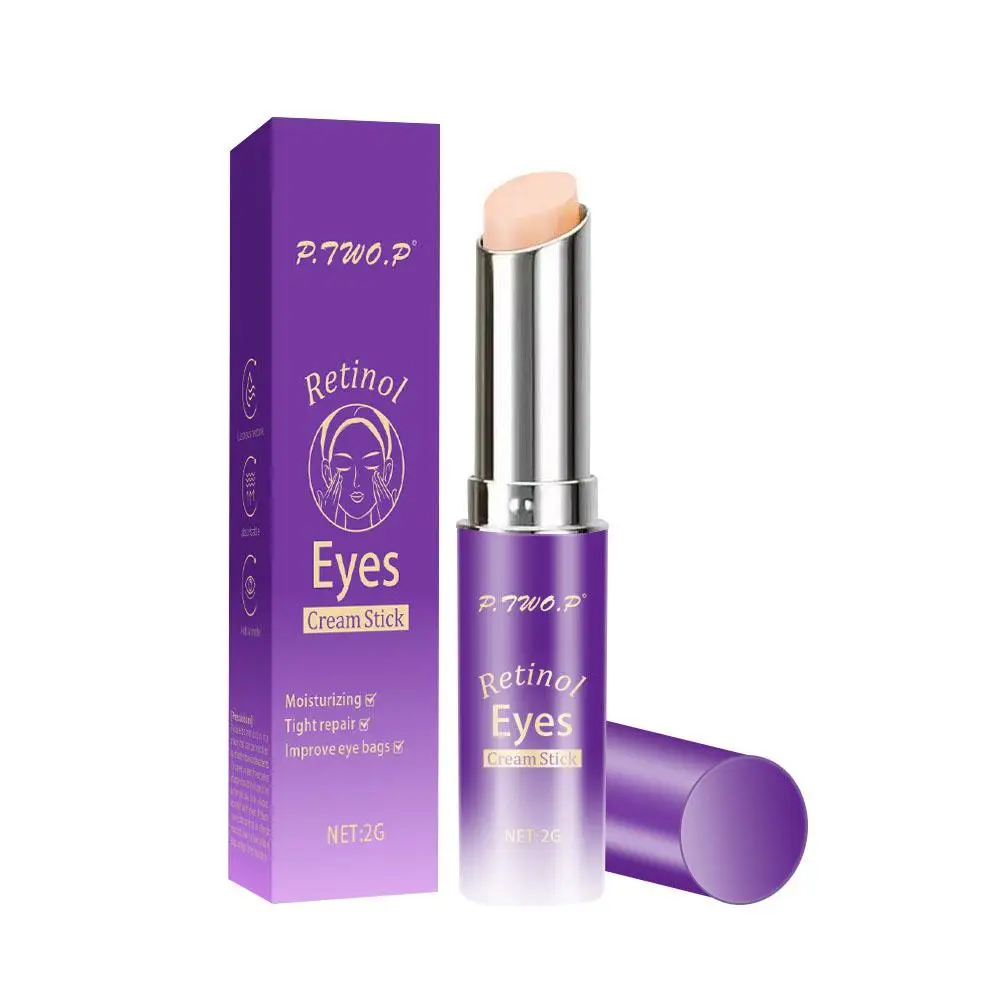 Crema de ojos de Retinol, palo eliminador de bolsas de ojeras, cuidado fino de ojos, reduce líneas de piel, hidratante, antihinchazón, antiwri S4w5