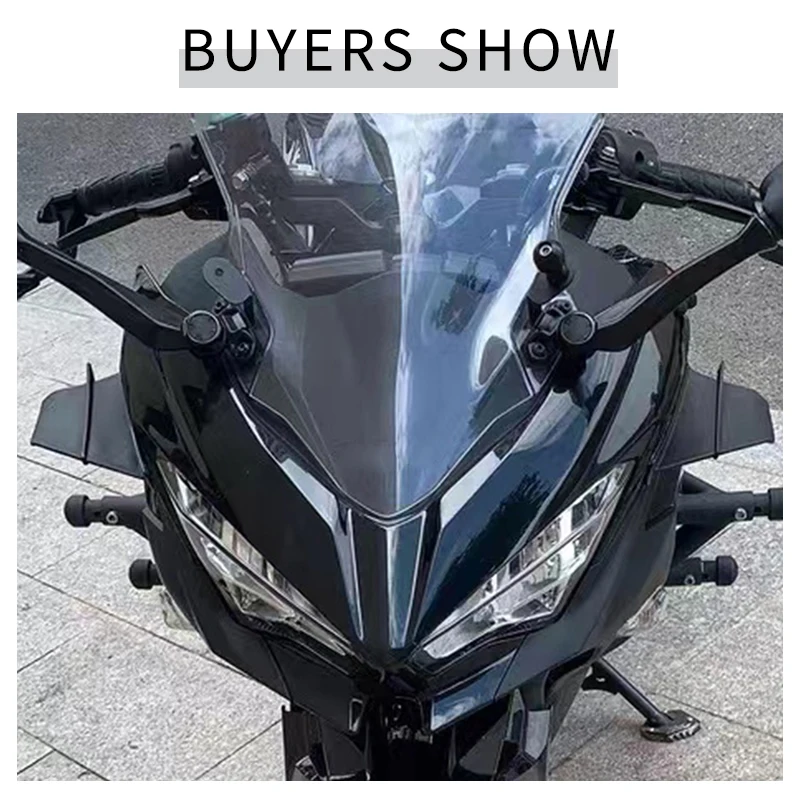 Spoiler aletta laterale aerodinamica per moto - Compatibile con Yamaha YZF R1/R6/R25, Kawasaki Ninja H2/H2R, BMW S1000RR,