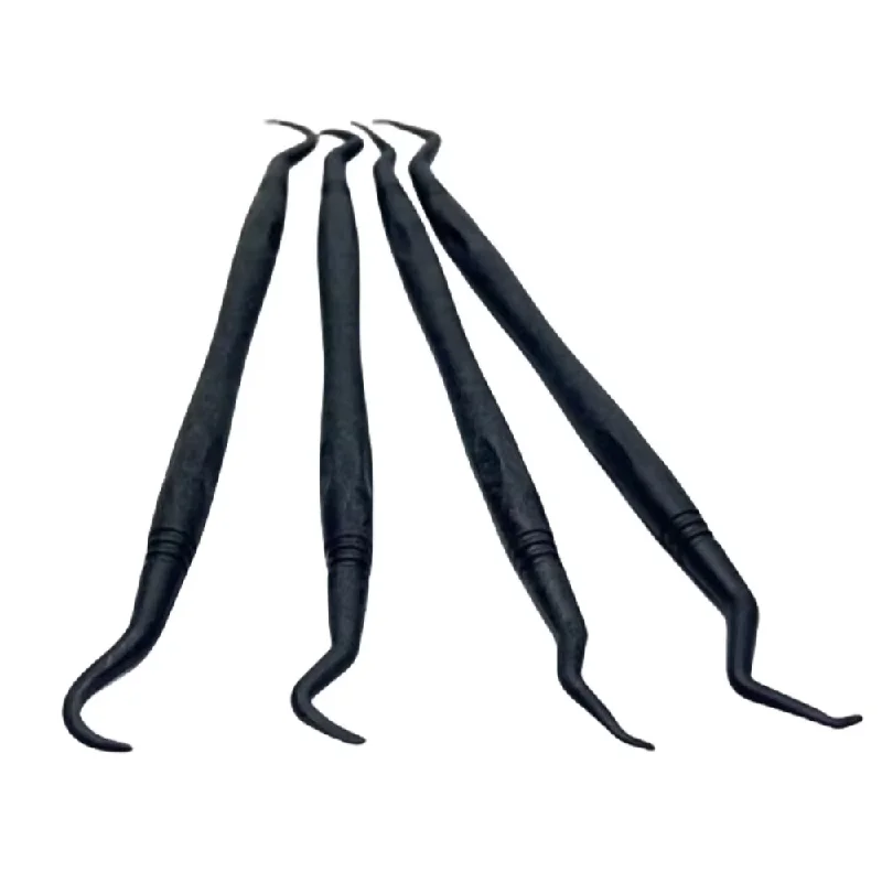 4Pcs/Set Dentistry Carbon Fibre Implant Scaling Scaler curettes Periodental Cleaner Flexible No Harm Plastic Cleaning Tools