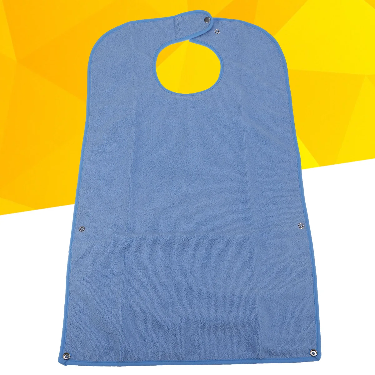 

Большие нагрудники для еды для взрослых, водонепроницаемая моющаяся тканевая пуговица без пятен, небесно-голубая защита для одежды, защита для одежды