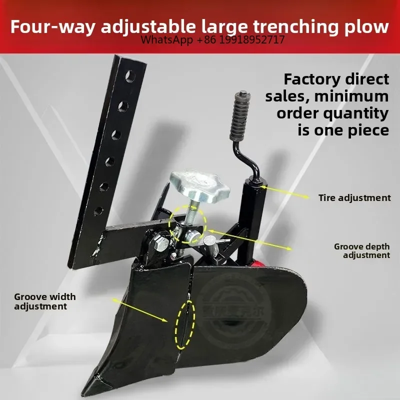 Micro Tiller Accessories Trenching Plow Small Rotary Tiller Machine Translation To Thickened Trencher Adjustable
