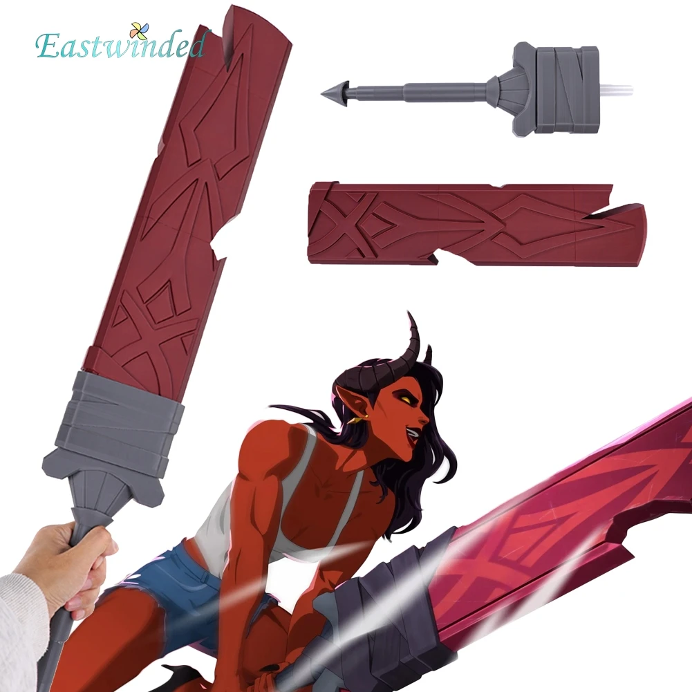 

Костюмный реквизит: Красный мачете Малеволы для косплея, аксессуары для ролевых игр, нож для костюма, реквизит для Хэллоуина и карнавала