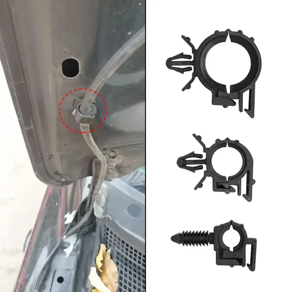 45Pcs Auto Cable Clip Self Locking Fastening Cables Organizer Motorcycle Car Push Mount Cable Zip Tie with Car Wire Routing Clip