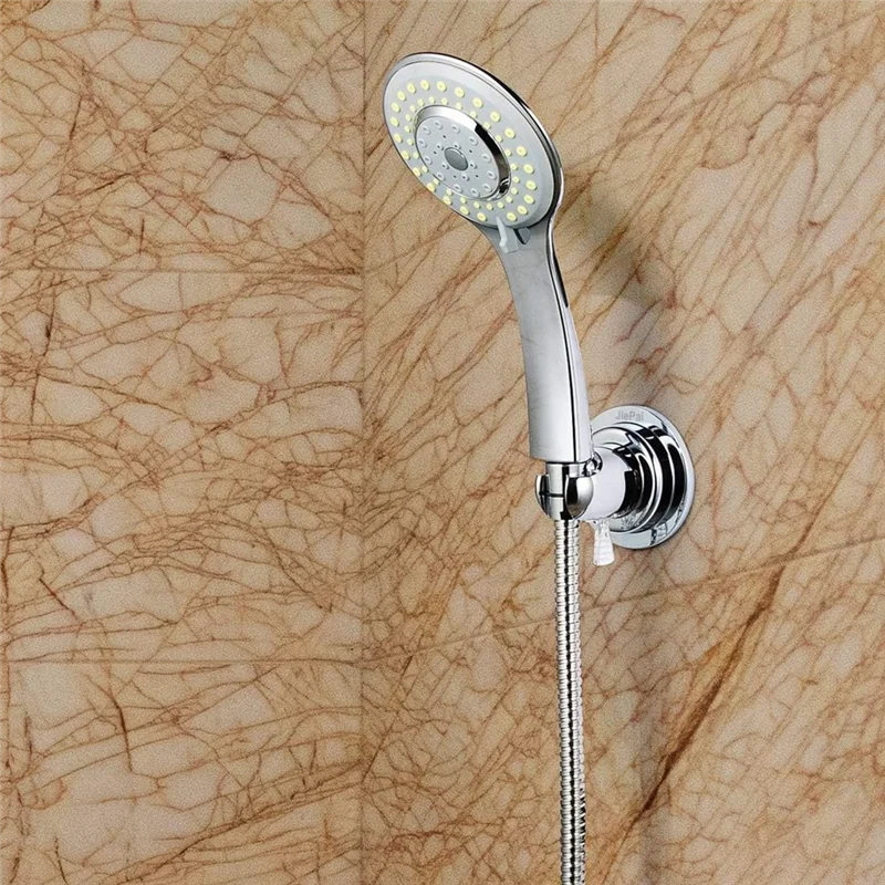 ABBO-Per anziani Supporto per soffione doccia a ventosa rimovibile senza foratura Gancio per doccia per montaggio a parete per bagno e vasca da bagno