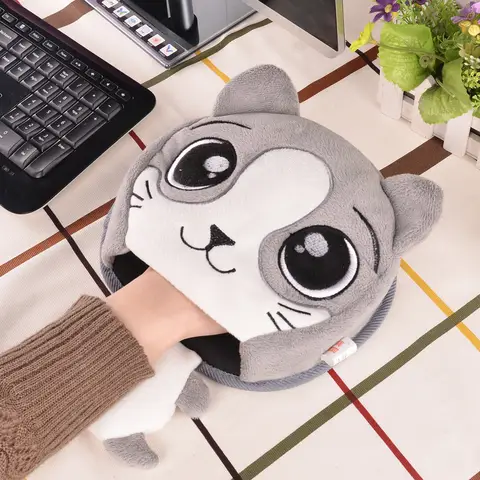 Winter Heated USB Hand Warmer Mouse Pad With Wrist Guard Winter Mouse Case to Keep Warm Computer Men's Extra Large Plus Velvet