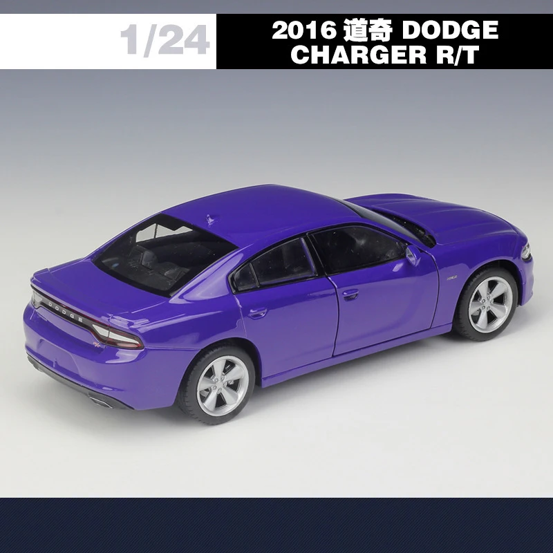 WELLY 1:24 Dodge CHARGER R/T 2016 Alloy Car Diecasts & Toy Vehicles Car Model Miniature Scale Model Car Toy For Children