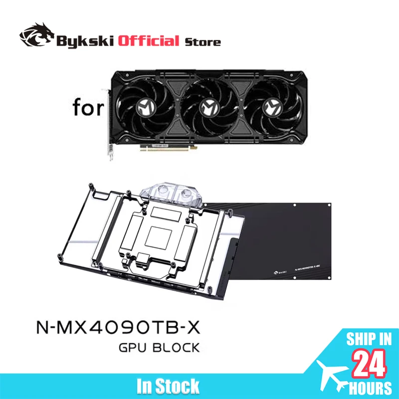 Bykski GPU Block for MAXSUN RTX4090 Turbo 24G/Palit RTX 4090 GameRock OC Graphics Video Card Thickened Copper Plate N-MX4090TB-X