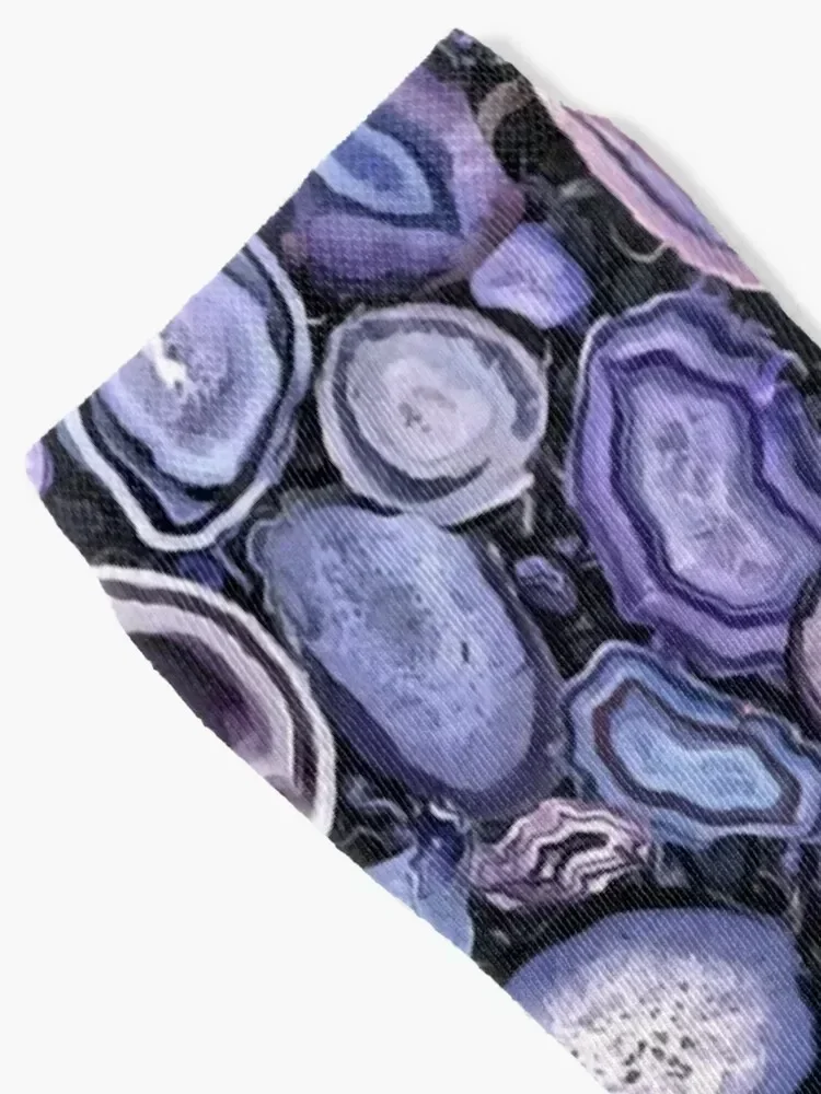 Agate crystals Socks christmas stocking Hiking boots hiking Rugby Socks Girl Men's