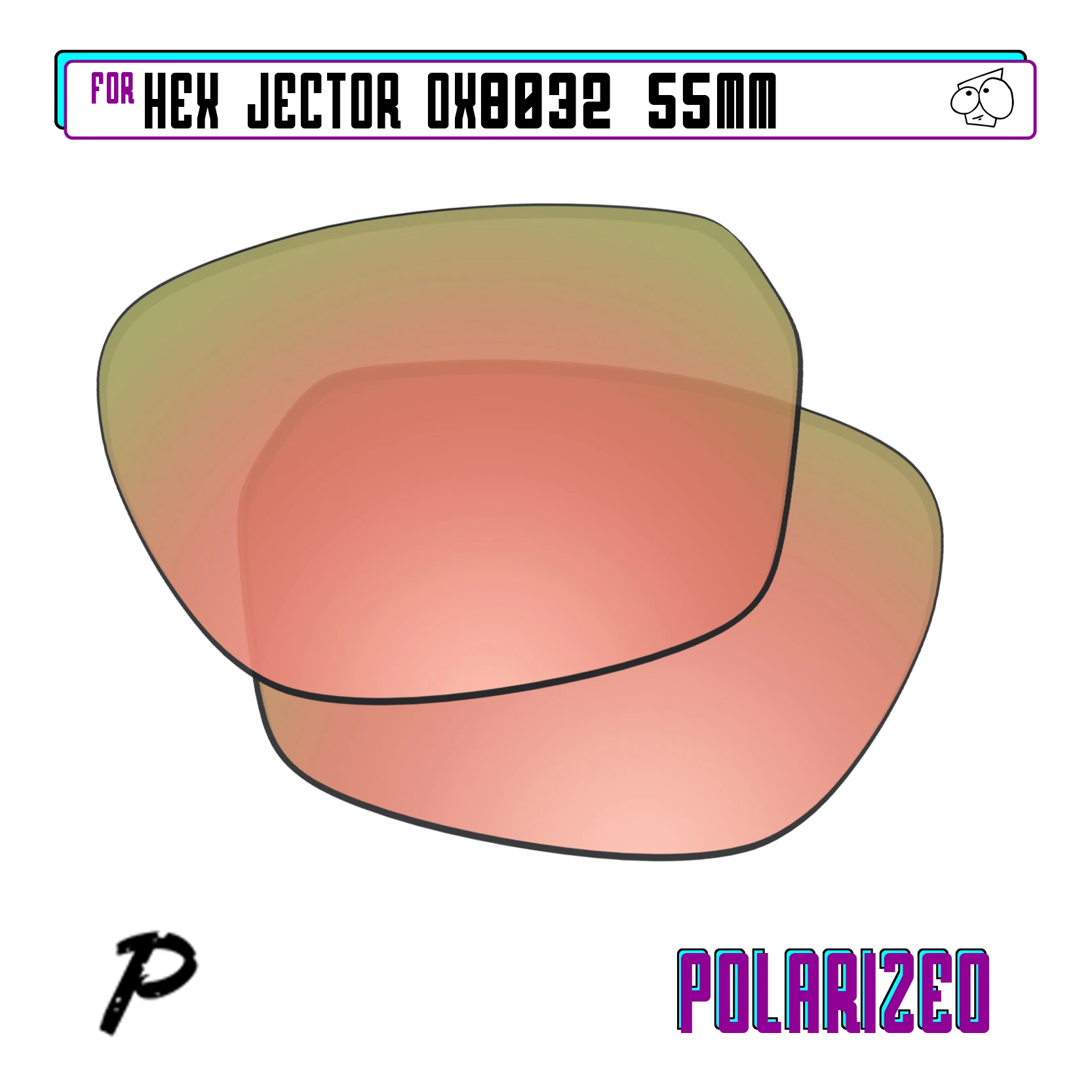 

EZReplace Polarized Replacement Lenses Compatible With OAKLEY Hex Jector OX8032-55 Sunglasses - Multiple Options
