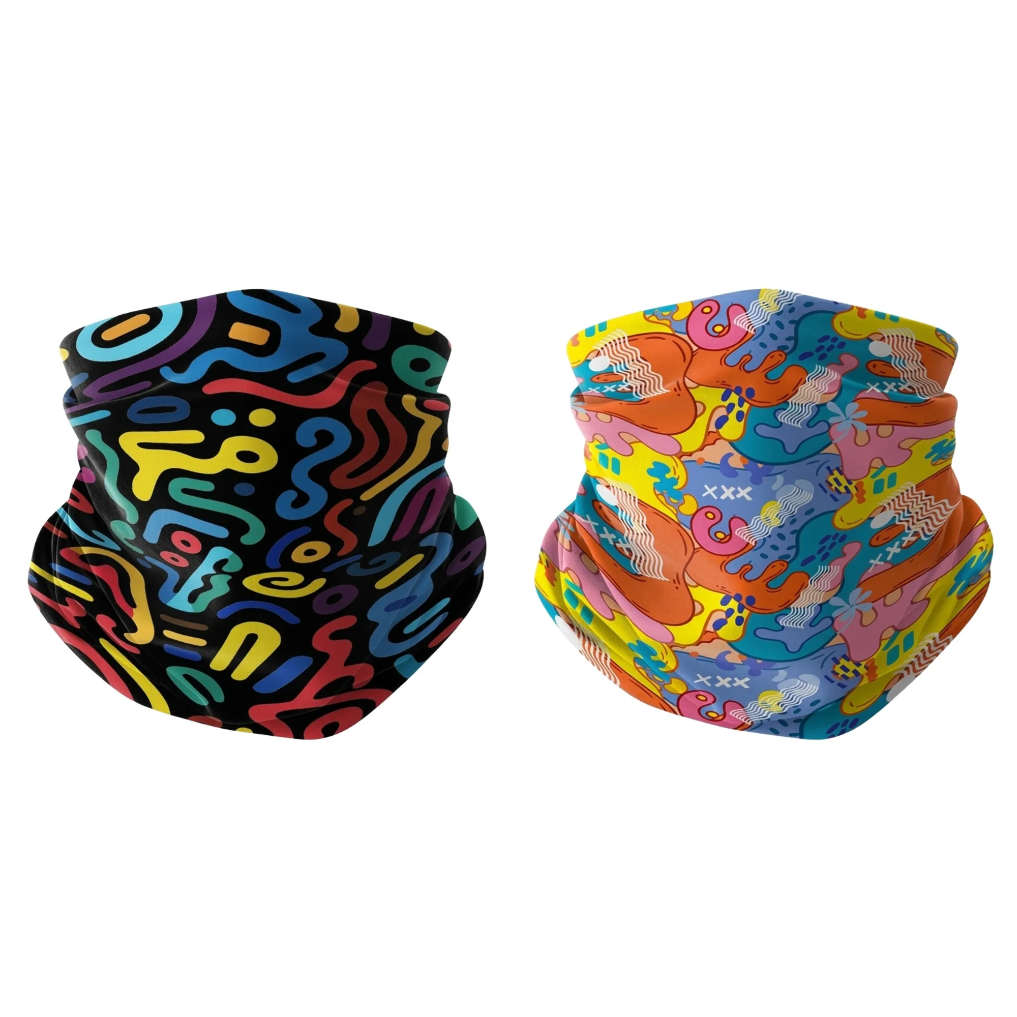 Ice Silk Kids Neck Gaiter Face Mask UV Protection Windproof Breathable Magic Bandana for Outdoor Cycling Hiking Sun Protection