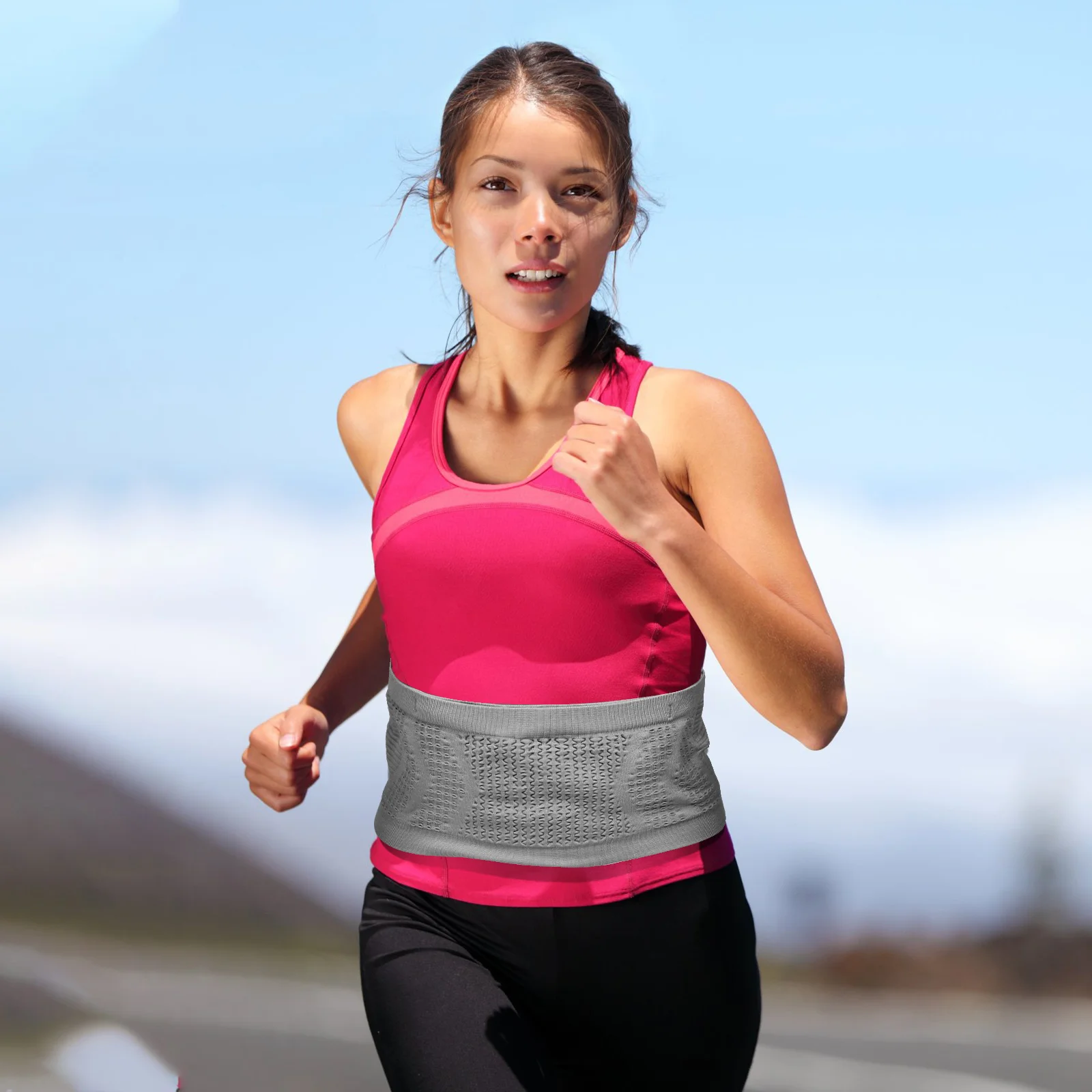 Running Waist Pack Large Capacity Sports Waist Bag For Phone Wallet Keys Lightweight Breathable Adjustable Fitness Belt For