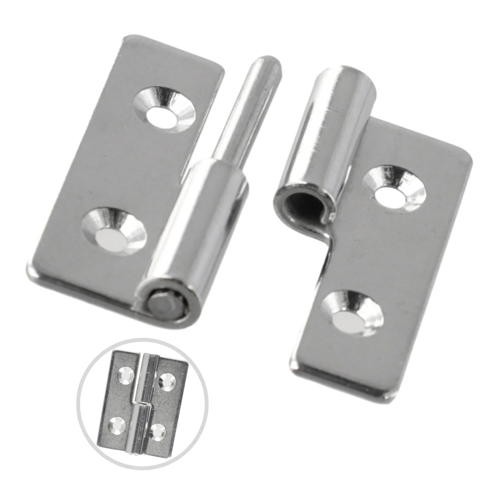 Detachable Hinge Slip Joint Flag Lift Off 40*30*1.5mm Demountable Door Stainless Steel Removable Hinge Heavy-duty Swing Hinge