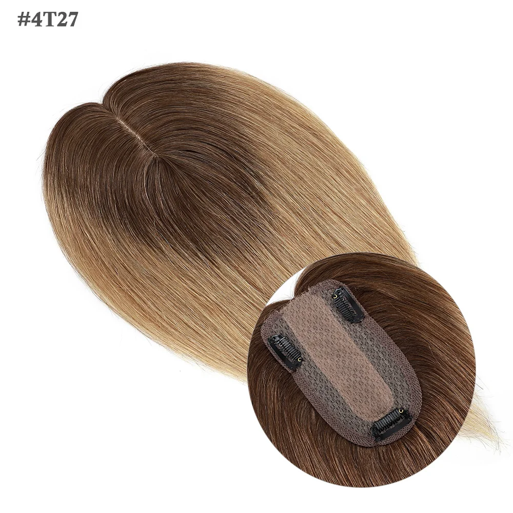 Sego 7x13cm Seiden basis Haar deckel für Frauen 100% Echthaar teile Perücken gerade Clips in Haar teilen hinzufügen Deckung volumen – Detail 18