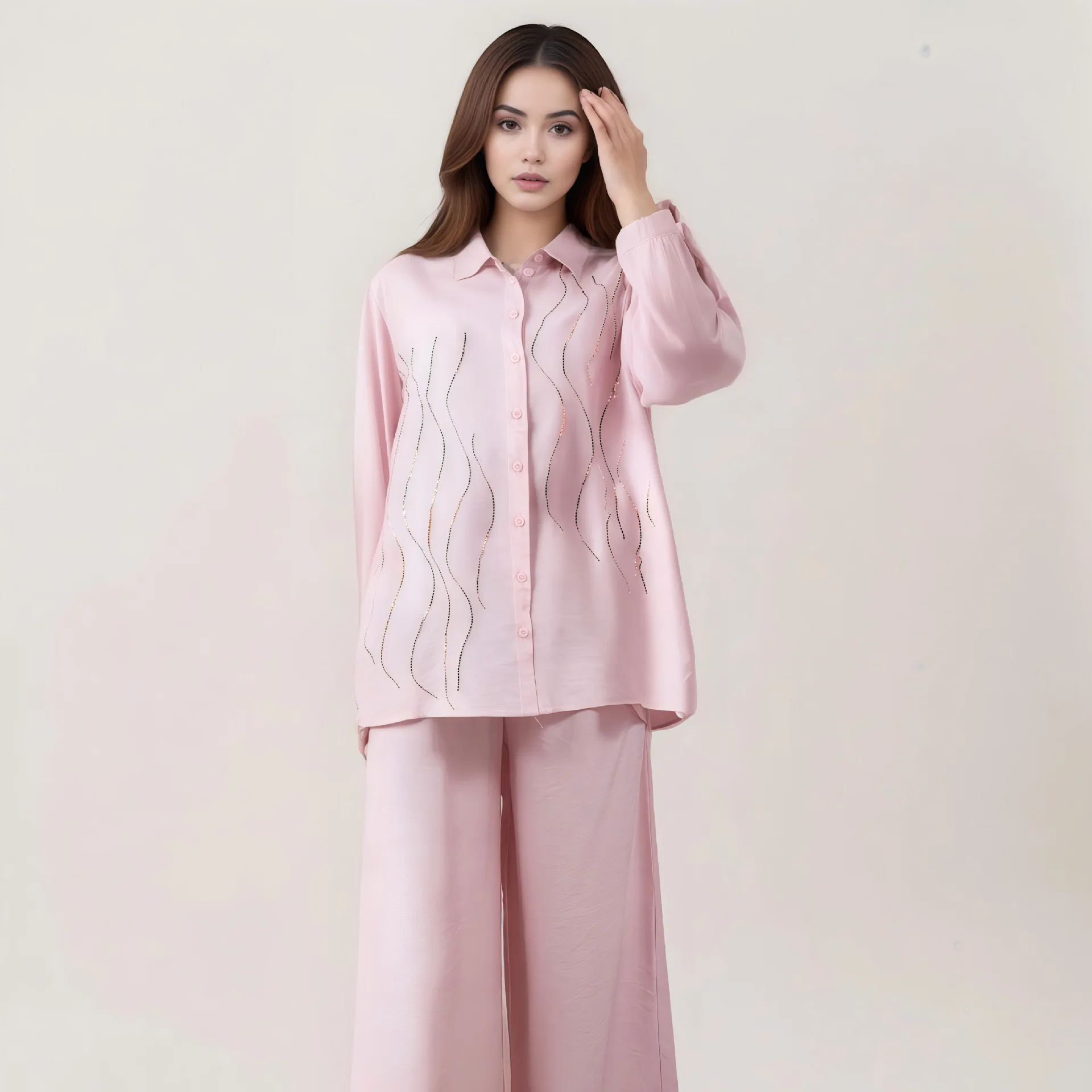 2 Piece Women Sets Dashiki African New Arrival Autumn Winter Matching Sets Two Pieces Sets Top Pants Suits Outfits Clothing