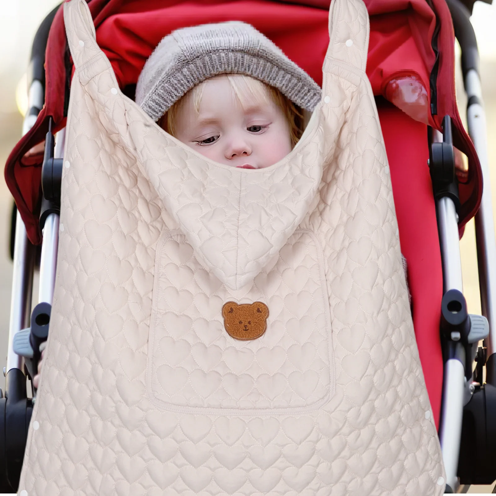 

Winter Baby Stroller Cover Infant car Blanket Windproof Warm Comfortable Universal Fit for Strollers Carriers