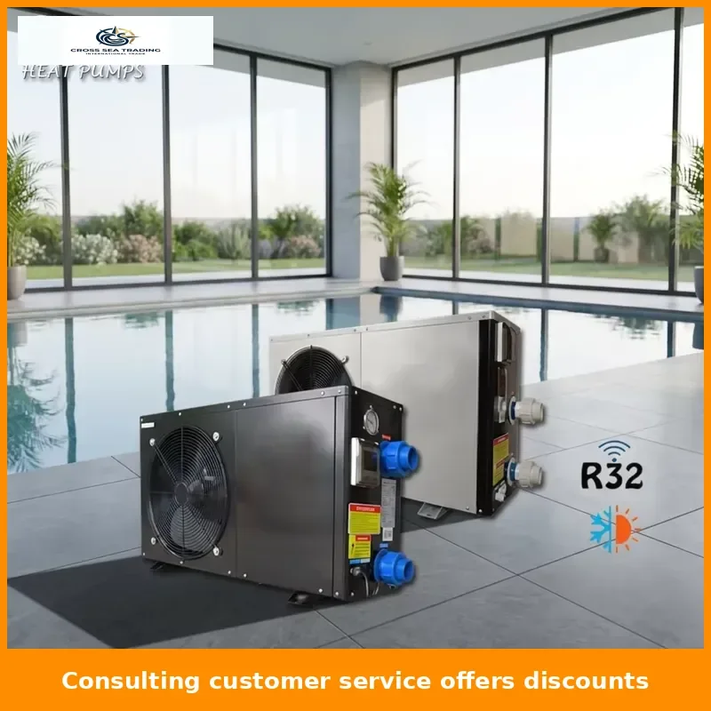 Air Source Swimming Pool Heat Pump with Stainless Steel Tankless Design Suitable for Swimming Pool Spa Fish Farm and Hot