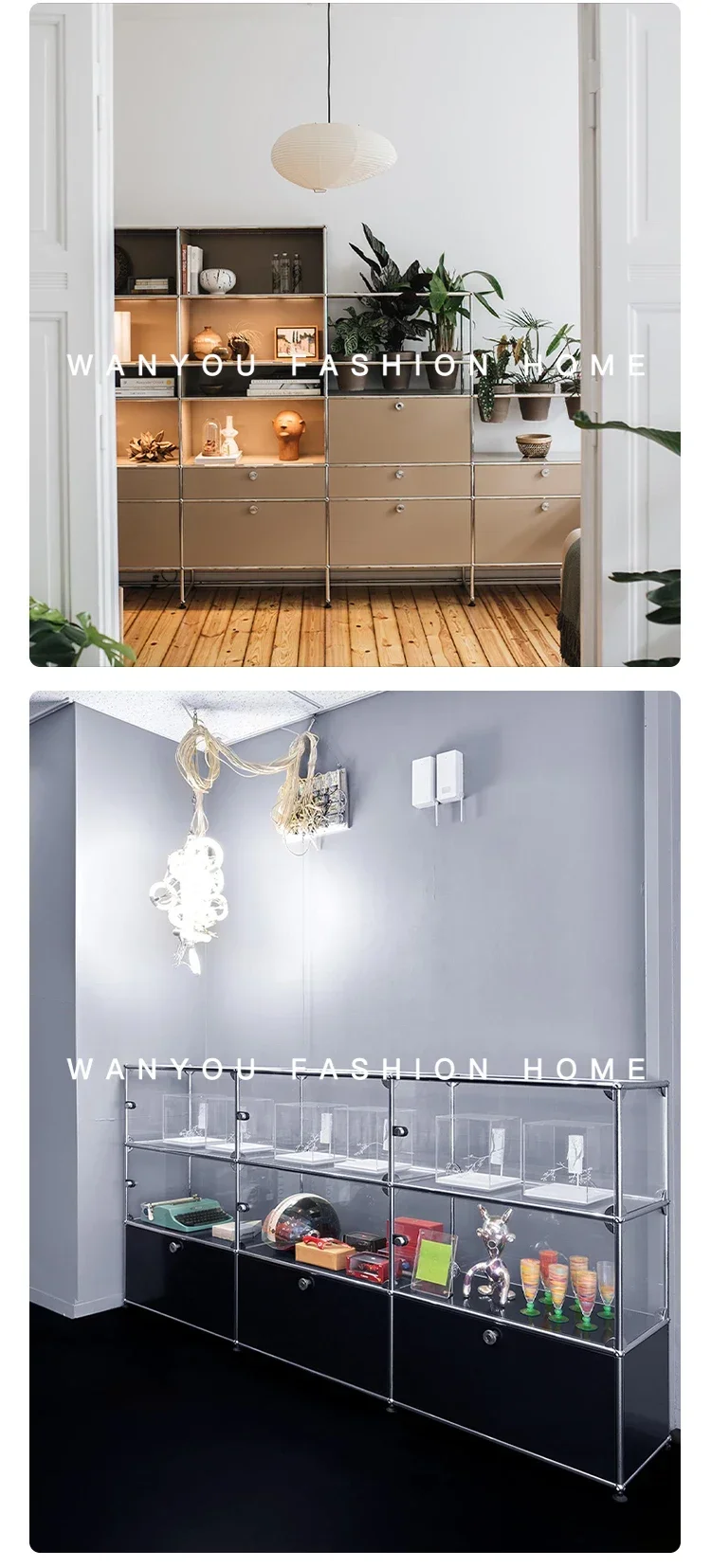 

AAS Комбинированный модуль декоративного шкафа из нержавеющей стали, антикварный шкафчик