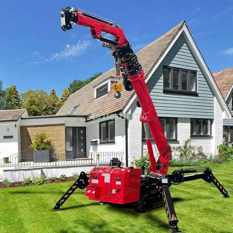 CE EPA EURO Spider Crane Portable Lifting Electric Spider Crane Construction Build 3 Ton Crawler 2t 5t 8t Lift Mini Spider Crane