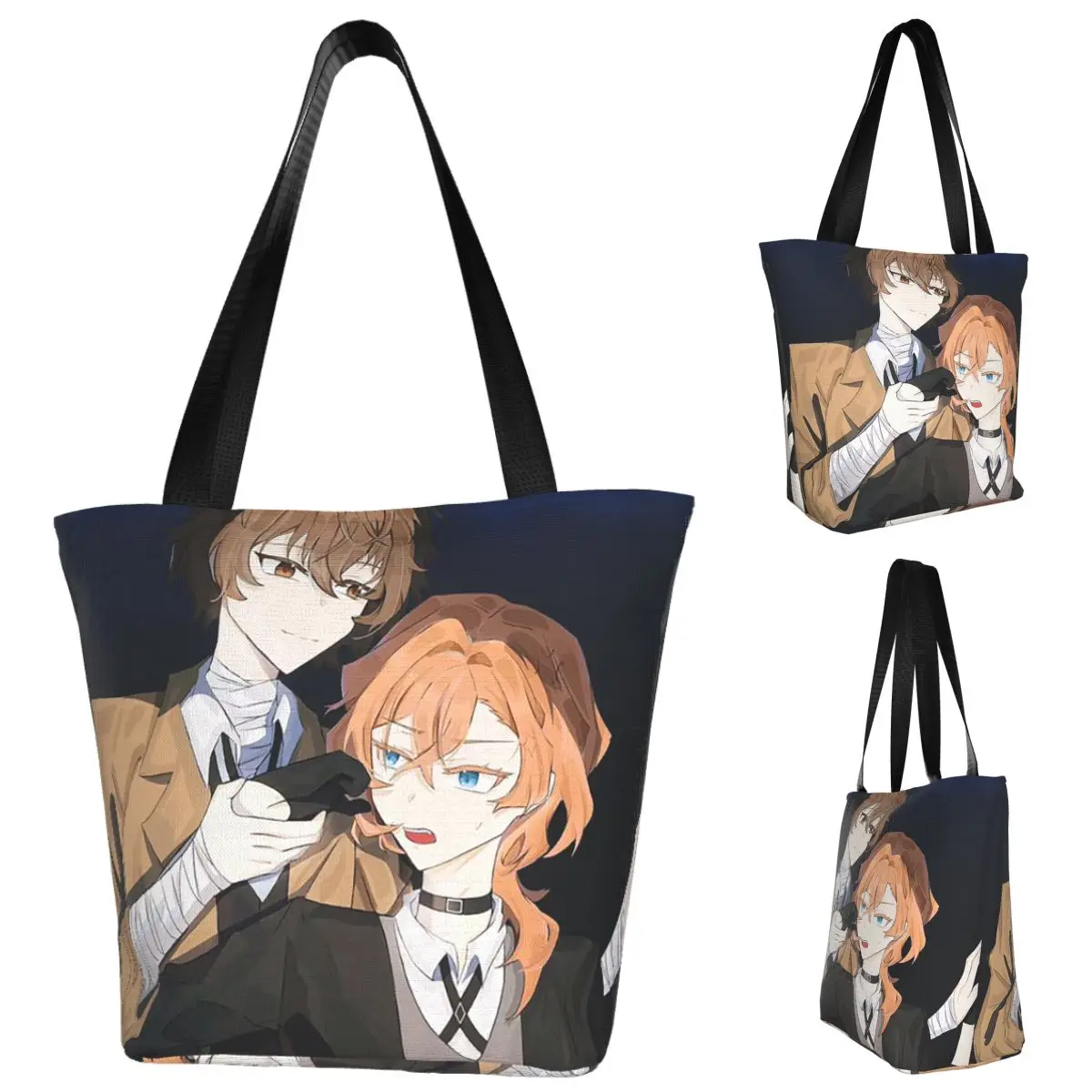 bungou-caes-vadios-wan-anime-dazai-e-chuuya-sacola-de-compras-lona-grande-capacidade-sacos-ombro-shopper-bolsa-de-mercearia-feminina