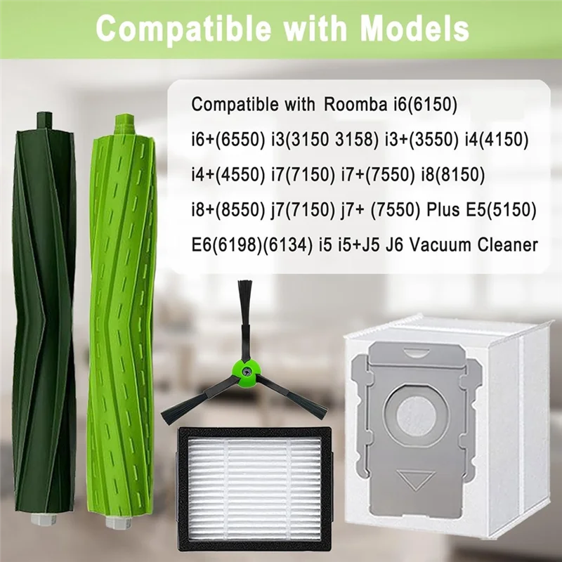 AD24 For Irobot Roomba I3 I3+ I7 I7+ I5+J5+ I4 I6 I6+I8 I8+/Plus E5 E6 J7 I E &J Series Vacuum Cleaner Parts  Dust Bag Filter