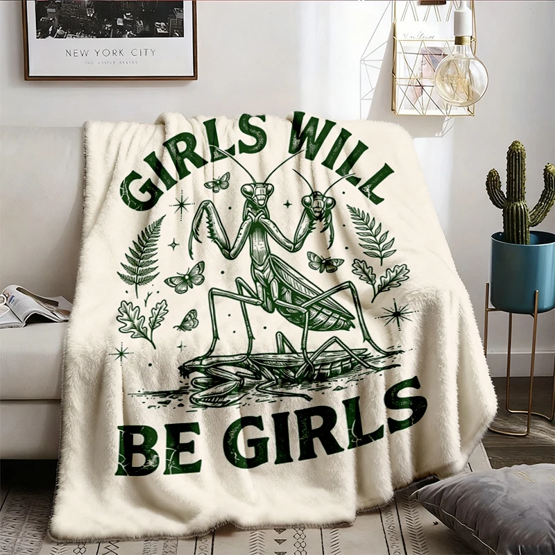 Insect Lover Flannel Blanket, Funny Insect Flannel Throw, Dark Humor Cozy Blanket, Warm Blanket Soft Blanket