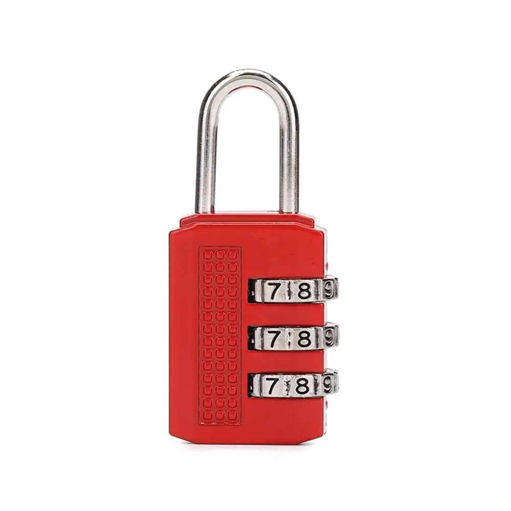 

Practical Mini Number Lock 3 Digit Durable Password Lock Anti-theft Solid Color Alloy Padlock Drawer